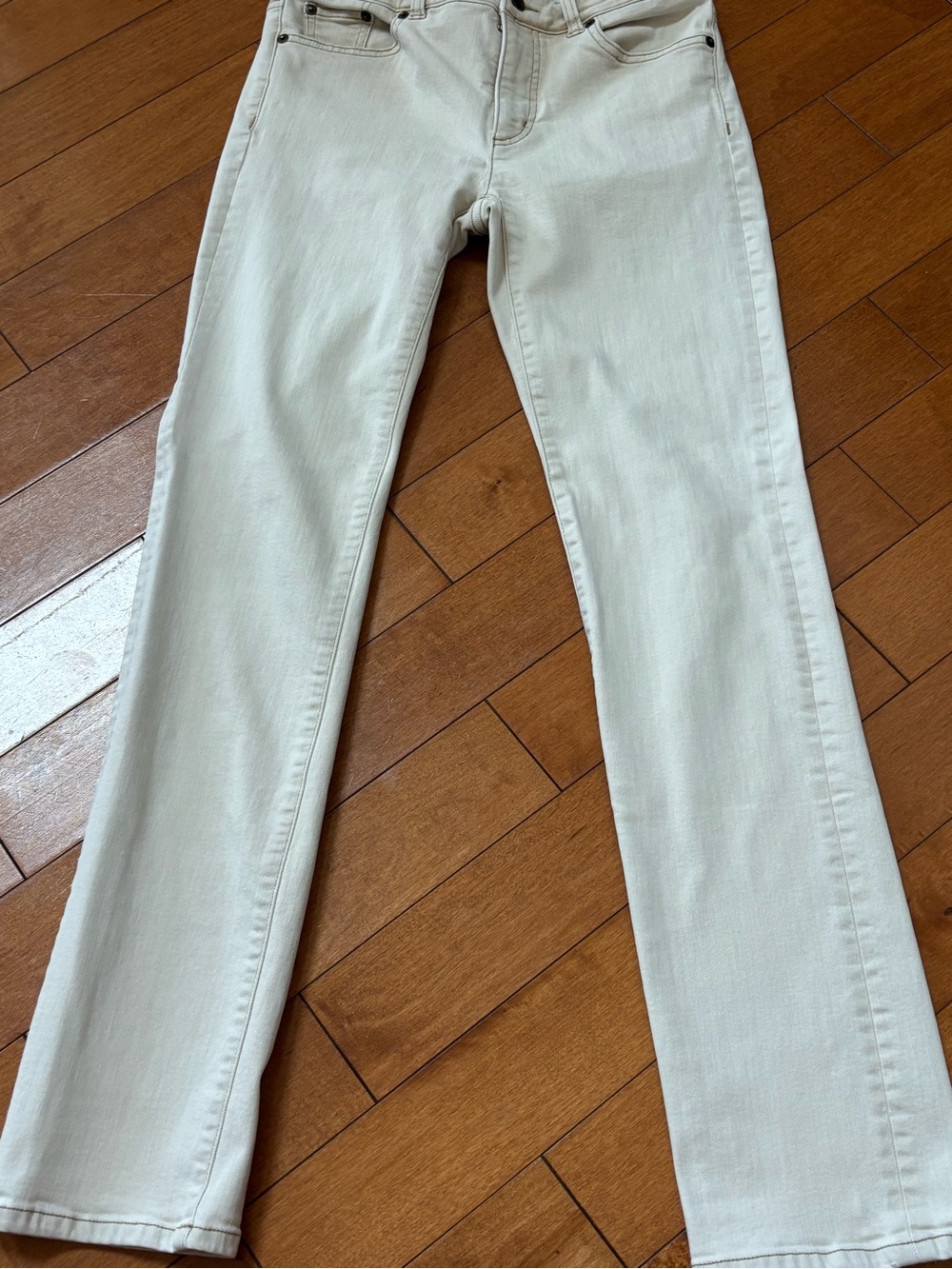 Lauren Ralph Lauren Classic Women's Size 2 Cream Premier Straight-Leg Jeans